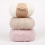 Filato DROPS Melody giallo rosa e azzurro